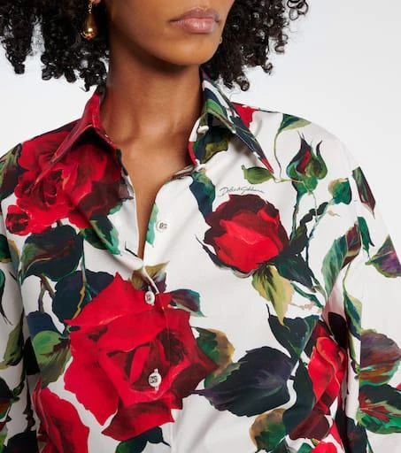 Dolce & Gabbana Floral cotton shirt 4