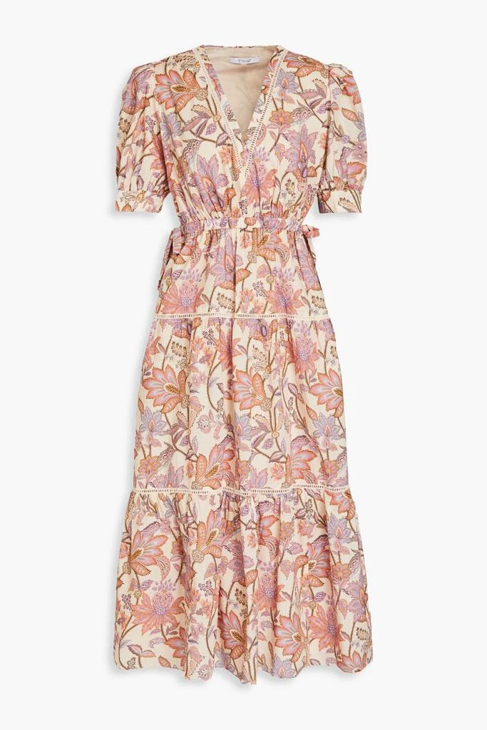 Derek Lam Columbia tiered paisley-print cotton midi dress 1