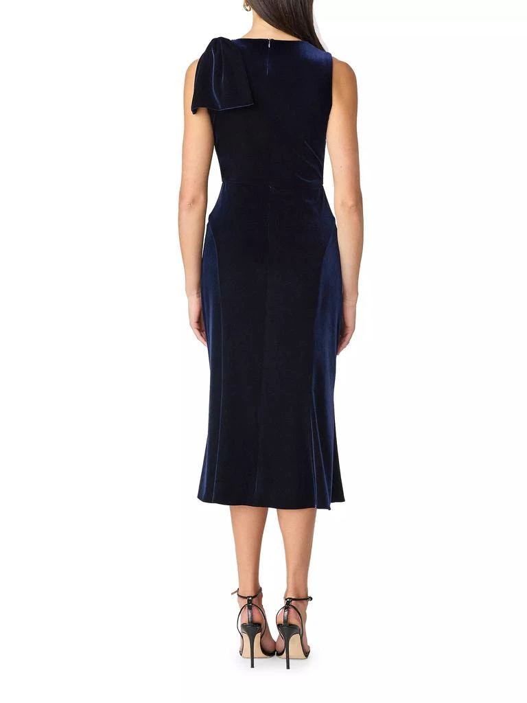 Shoshanna Lidia Velvet Midi-Dress 3