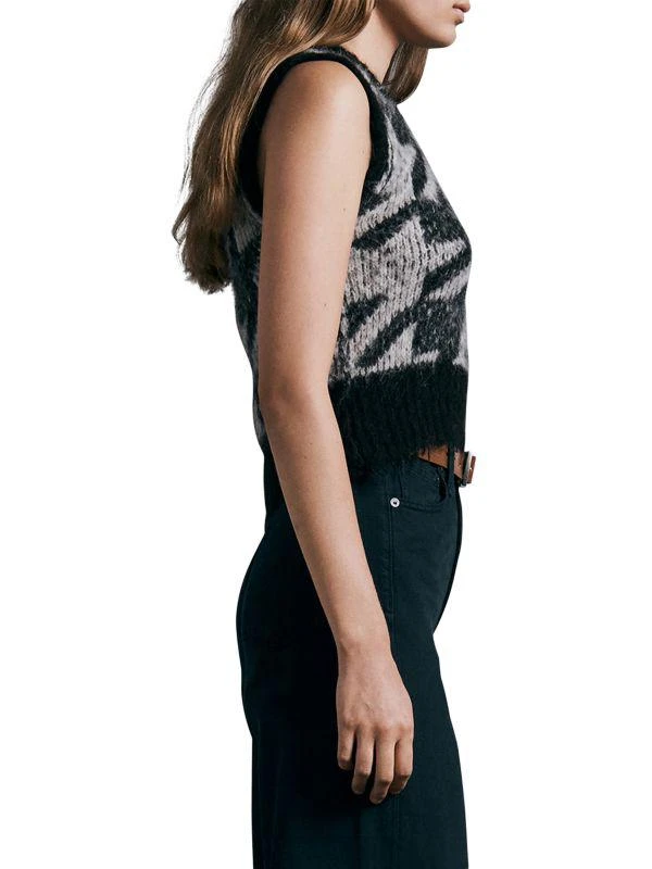 Rag & Bone Edith Houndstooth Sweater Vest 3