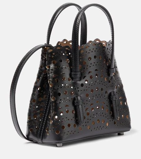 Alaïa Mina 16 Vienne Wave leather tote bag 3