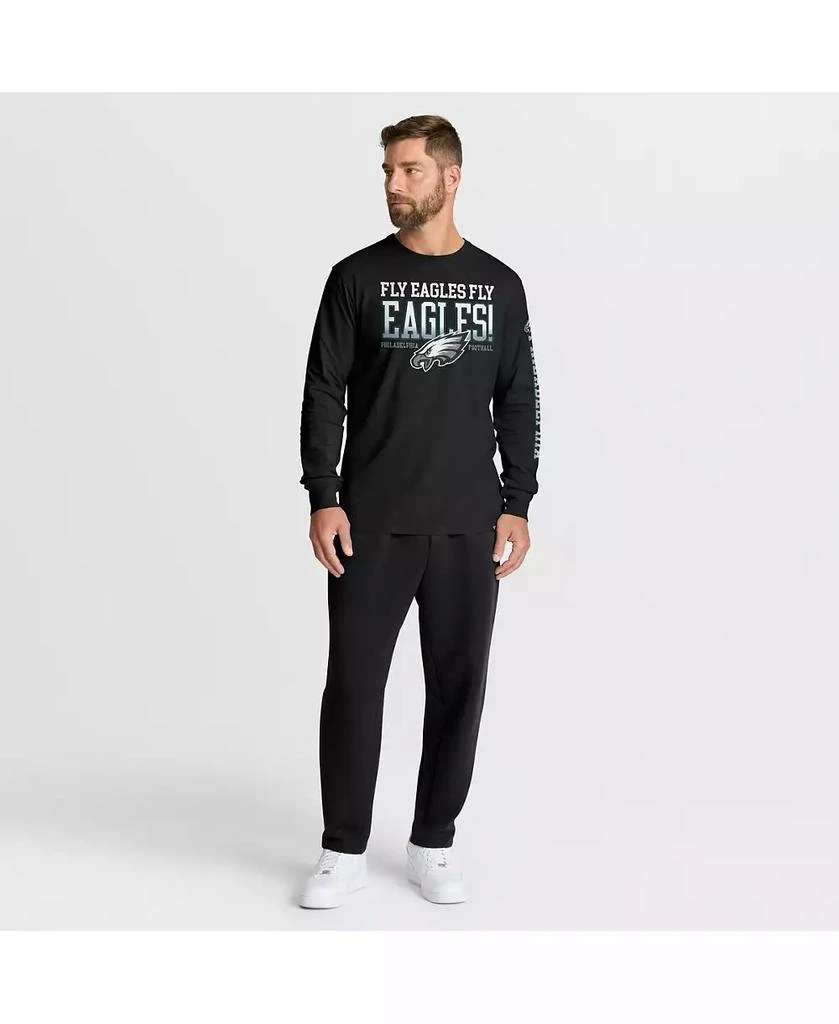 Fanatics Men's Black Philadelphia Eagles Hometown Sweep Legacy Long Sleeve T-Shirt 5