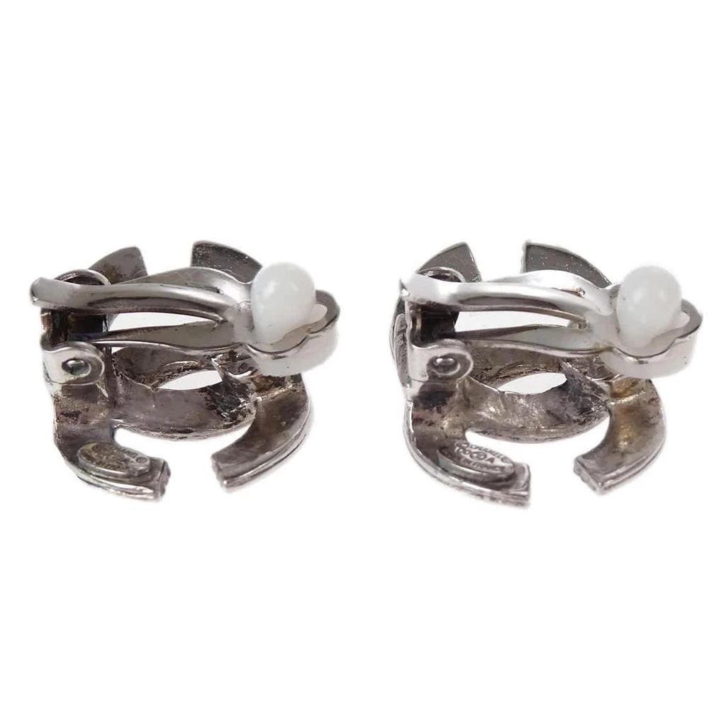 Chanel Cc Clip-On Earrings Metal _Plated Earrings Jewelry (Pre-Owned) 2