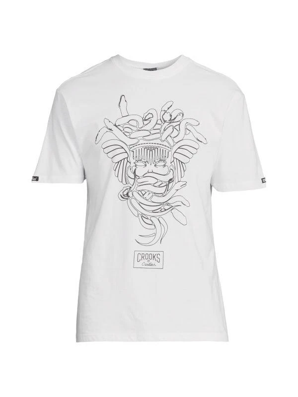 Crooks & Castles Line Art Medusa Graphic Tee 3