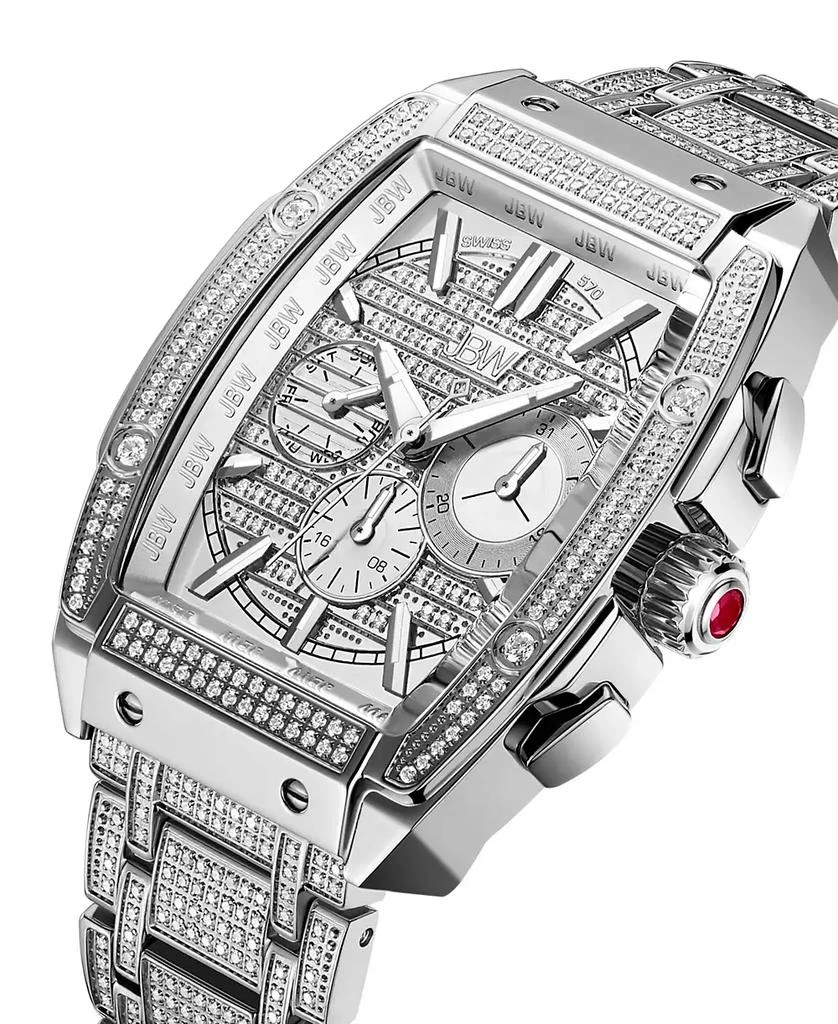 Jbw Men's Echelon Platinum Series Diamond (3 ct. t.w.) Stainless Steel Watch, 41Mm 3