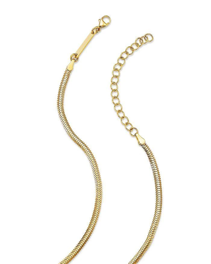 Zoe Chicco Zoe Chicco 14K Yellow Gold Heavy Metal Snake Link Chain Necklace, 14-16" 4