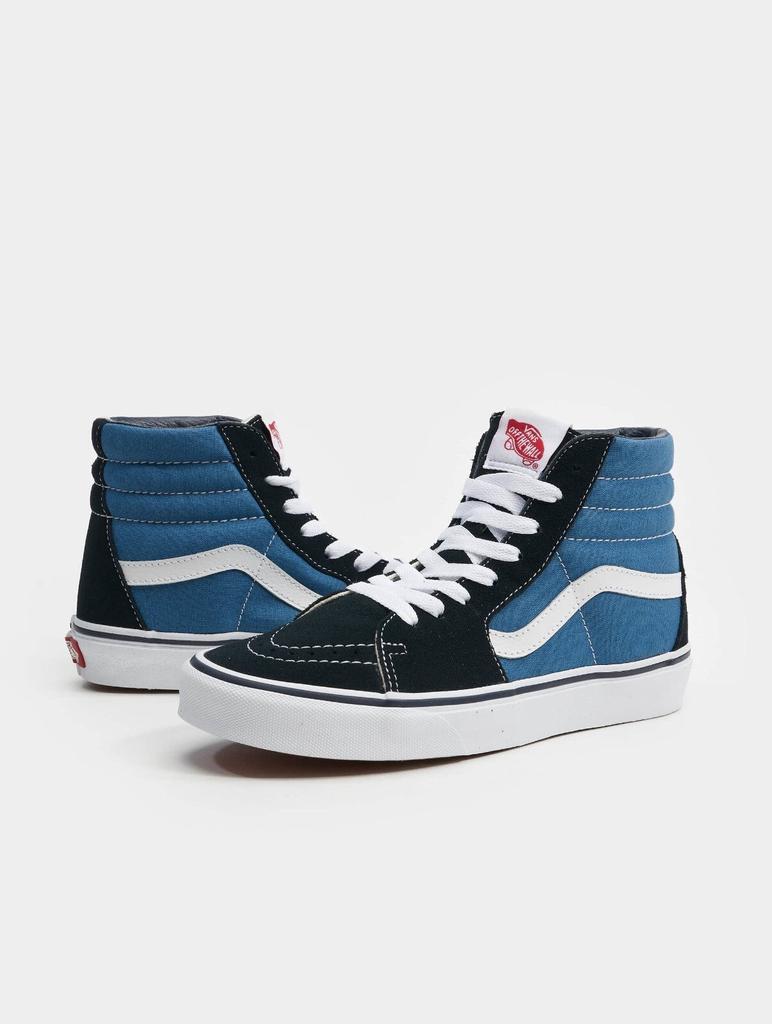 Vans Sk8-Hi VN000D51NVY Sneakers Mens US 5.5 Navy Leather Skate Shoes GBNC469