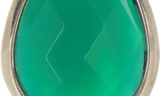 ADORNIA Green Onyx Pear Drop Earrings 3