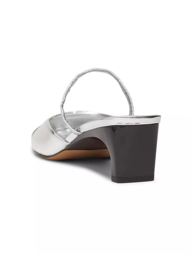 Schutz Bertiel 65MM Two-Tone Metallic Leather Mules 3