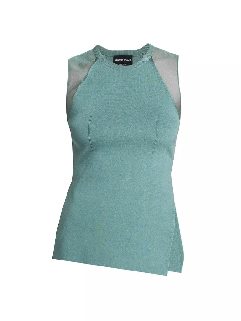 Giorgio Armani Side-Split Knit Tank Top 1