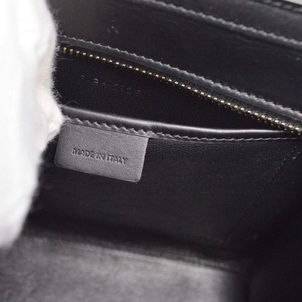 Celine Celine Black/White Wool and Leather Luggage Nano Tote Bag 5
