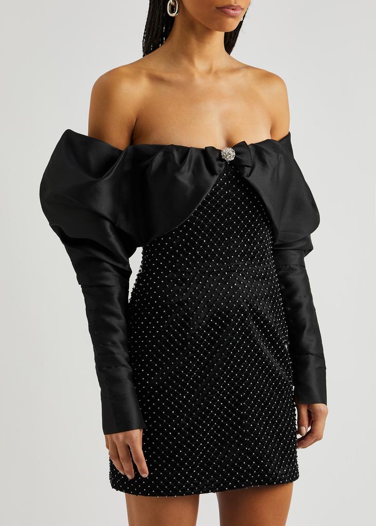 Nafsika Skourti Opera embellished satin mini dress