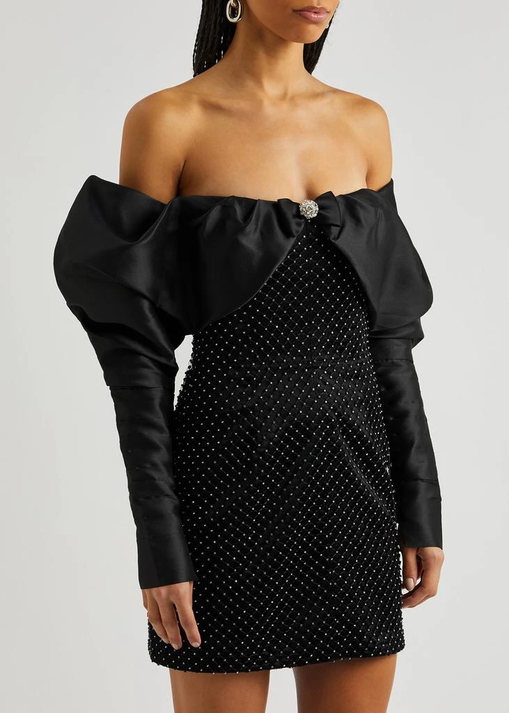 Nafsika Skourti Opera embellished satin mini dress 2