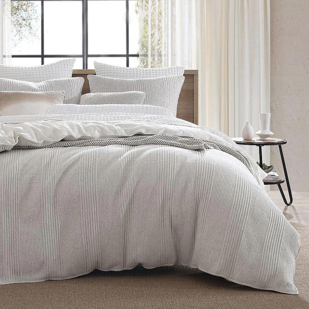 DKNY Ribbed Jersey Duvet Set, Full/Queen 1