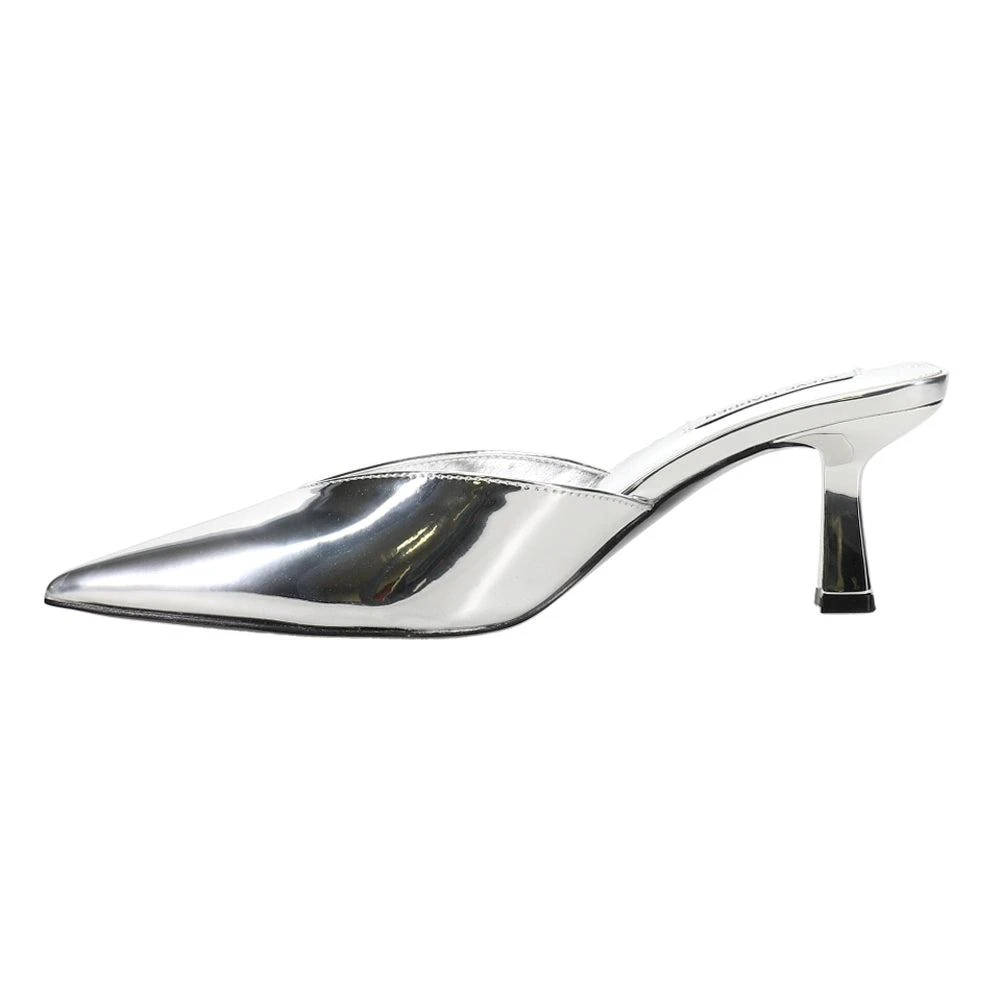 Steve Madden Mod Metallic Pointed Toe Kitten Heel Pumps 3
