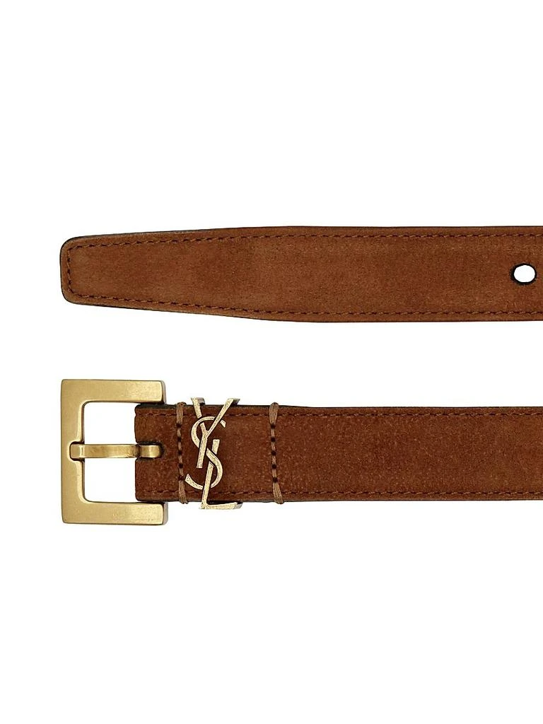 Yves Saint Laurent Cassandre Thin Belt with Square Buckle in  display picture 2