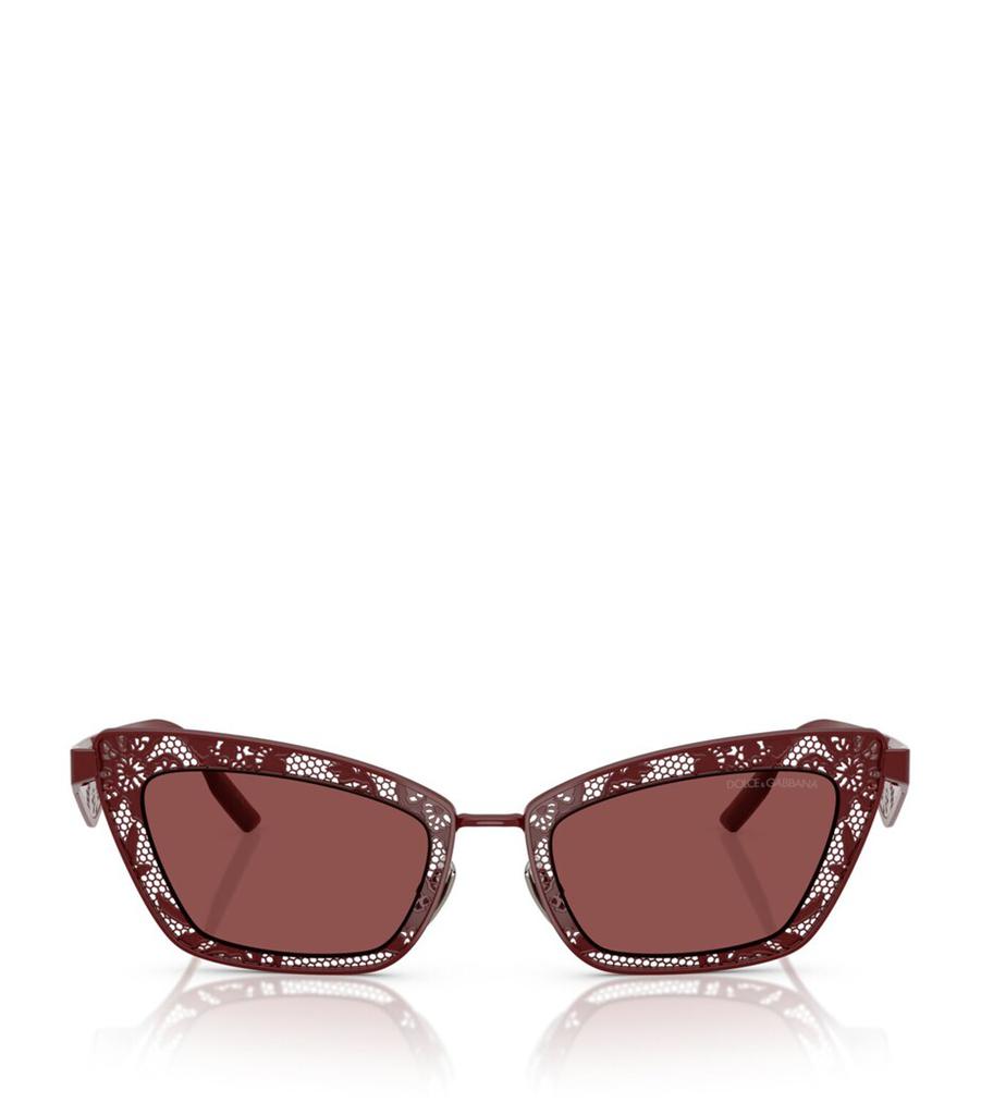 Dolce & Gabbana Steel Rectangular Sunglasses