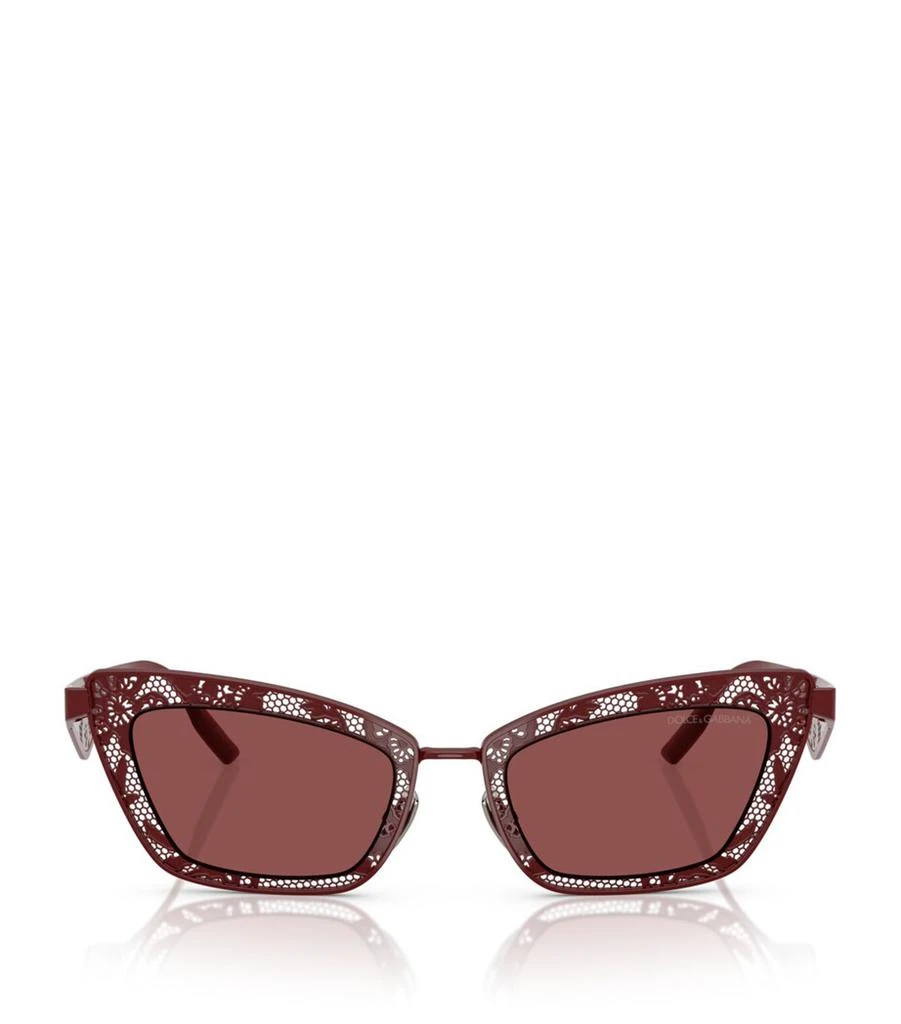 Dolce & Gabbana Steel Rectangular Sunglasses 1