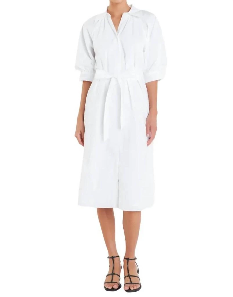 English Factory Classic Short Sleeve Shirt Dress 1