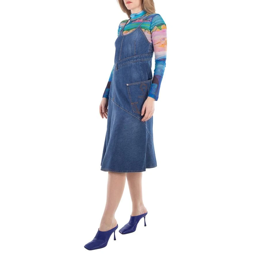 jw anderson denim dress Jw Anderson Asymmetric Distressed Denim Dress In Blue - 50% Off