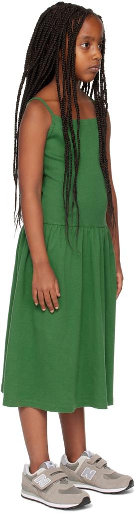 Gil Rodriguez SSENSE Exclusive Kids Green Lapointe Dropwaist Dress