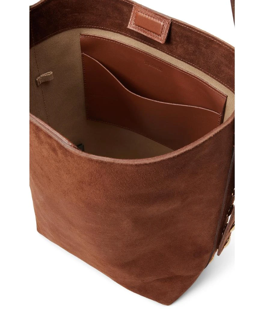 Madewell The Essential Bucket Tote in Studded Suede 3