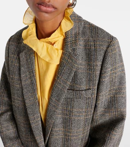 Isabel Marant Charly checked wool blazer 4