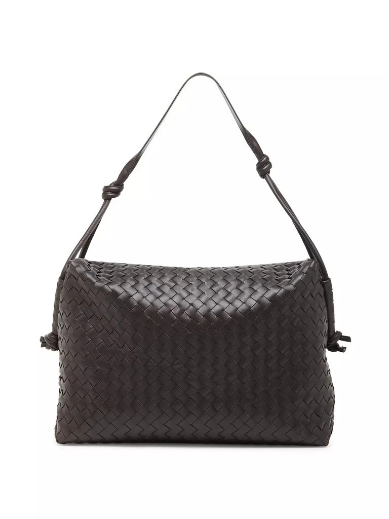 Bottega Veneta Medium Loop Intrecciato Leather Weekender Bag 1