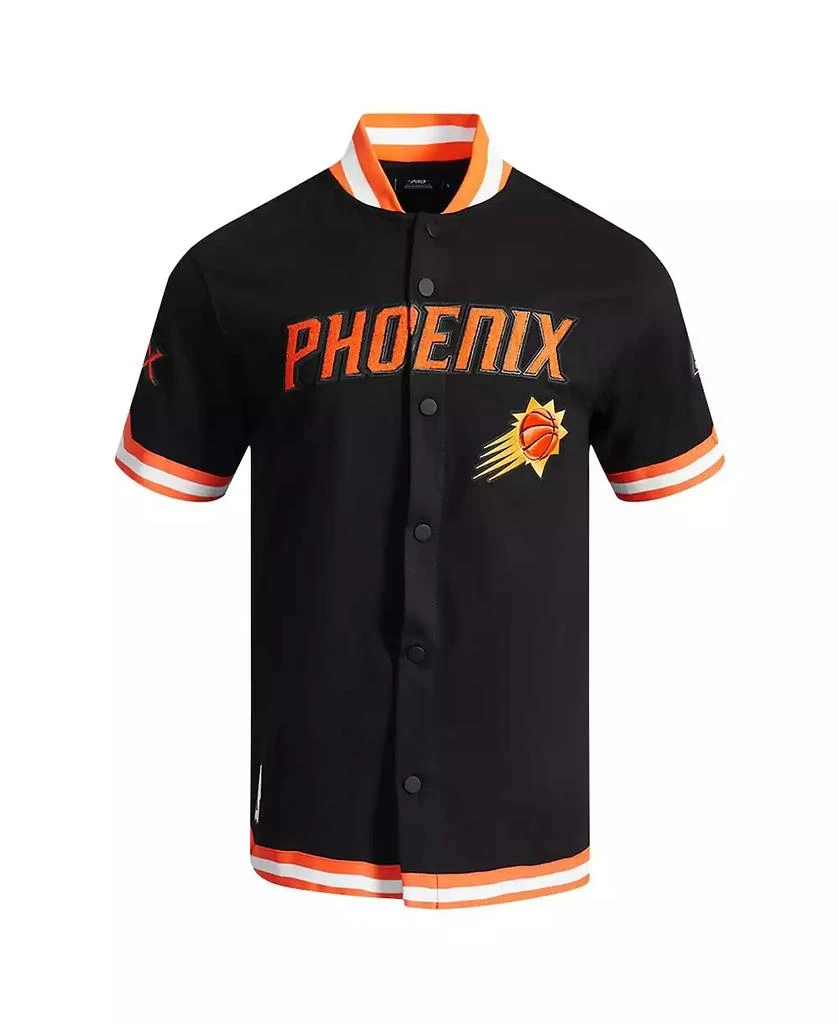 Pro Standard Men's Black Phoenix Suns Classic Warm-Up Full-Snap Jacket 4