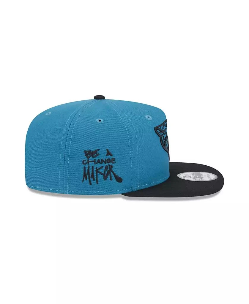 New Era Men's Teal Jacksonville Jaguars 2024 Inspire Change A-Frame 9FIFTY Snapback Hat 6