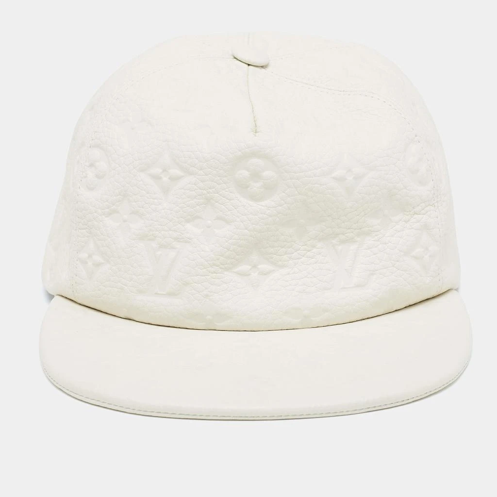 Louis Vuitton Louis Vuitton X Virgil Abloh Limited Edition White Casquette Monogram Quill Baseball Cap One Size 2