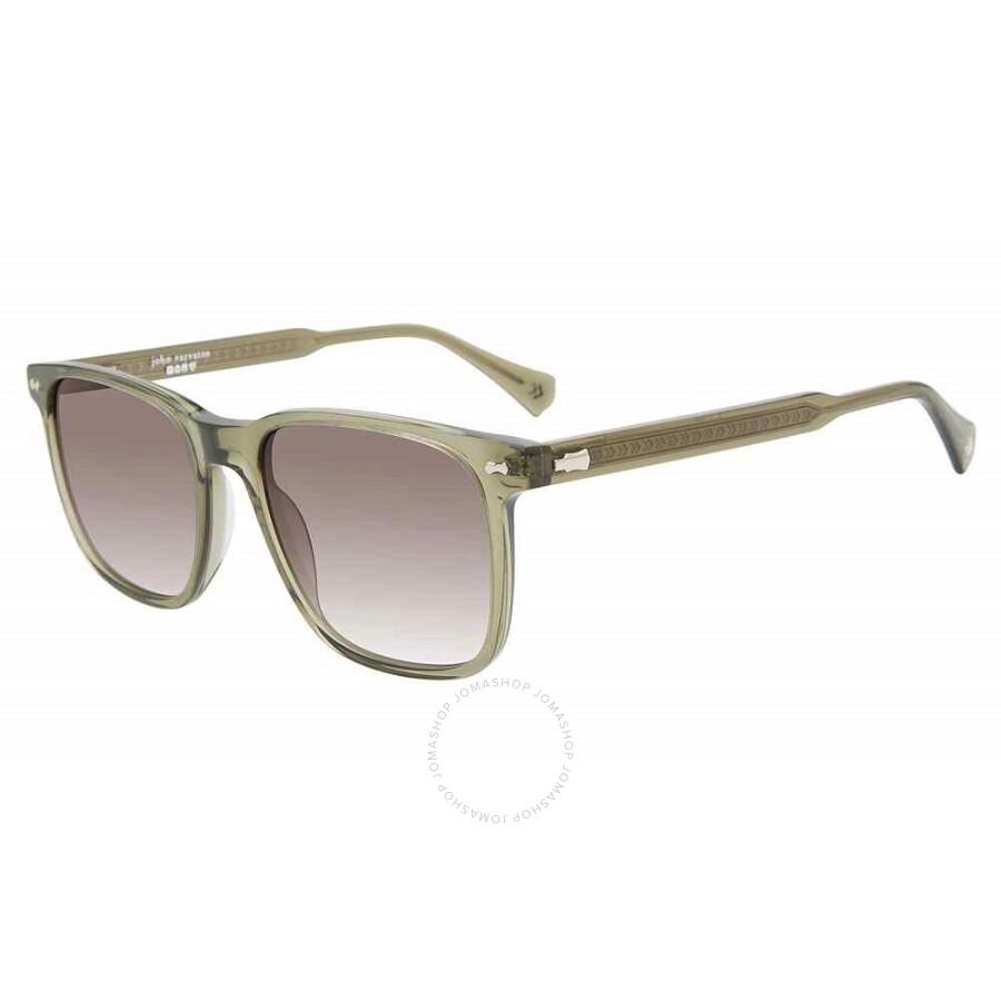 John Varvatos Grey Gradient Square Ladies Sunglasses SJV557 0OLI 54