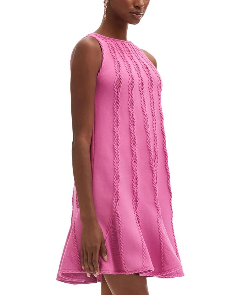 Oscar de la Renta Braided Tie Back Mini Dress 1