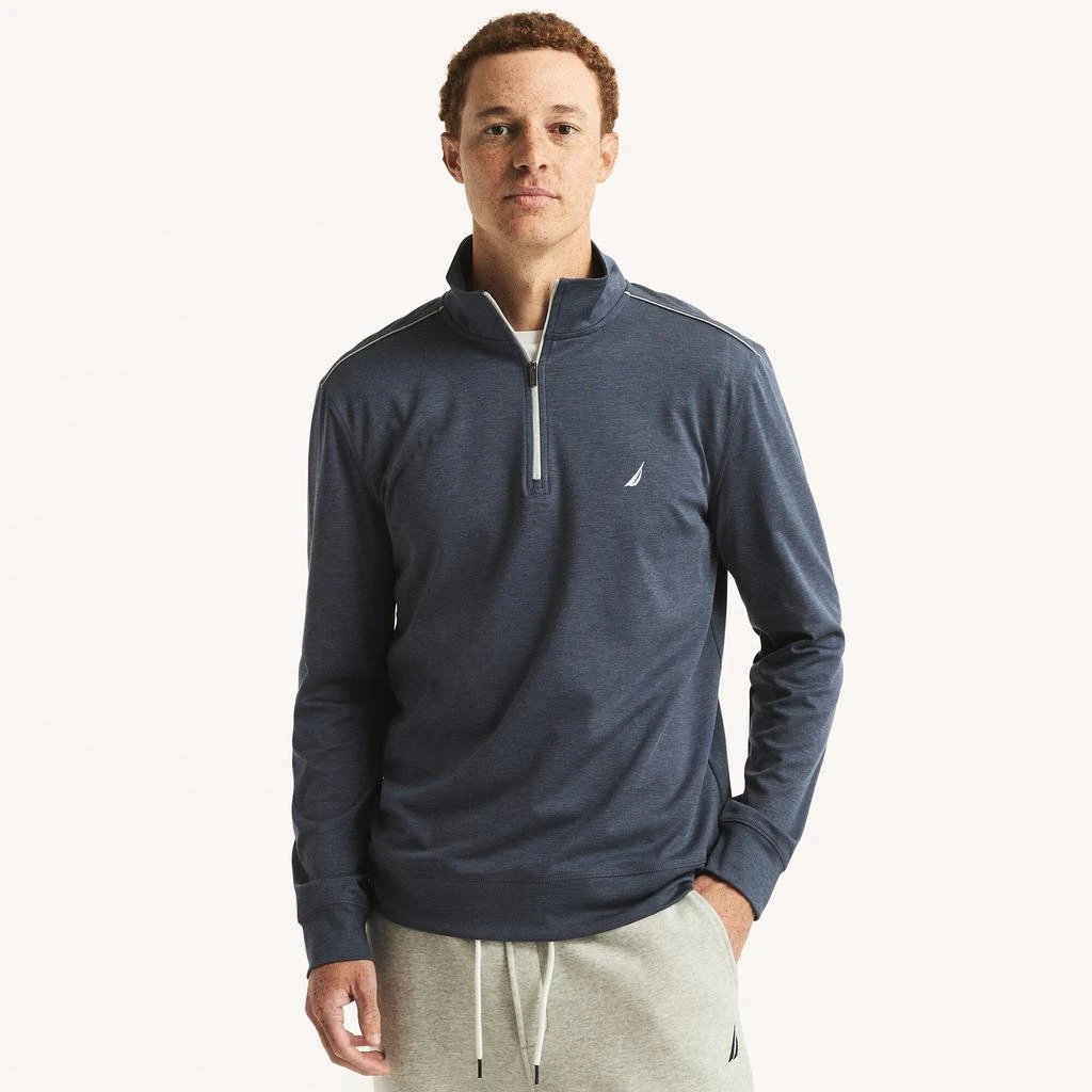 Nautica Mens Quarter-Zip Sweatshirt 1