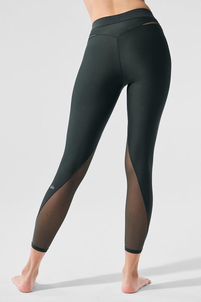 Alo Airlift High-Waist 7/8 Rebel Legging - Charcoal Green