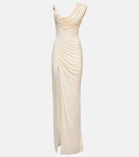 Versace Medusa 
95 draped crêpe gown 1