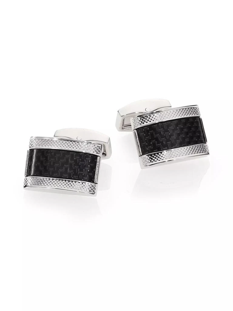 Tateossian Brass & Carbon Fibre Cuff Links 1