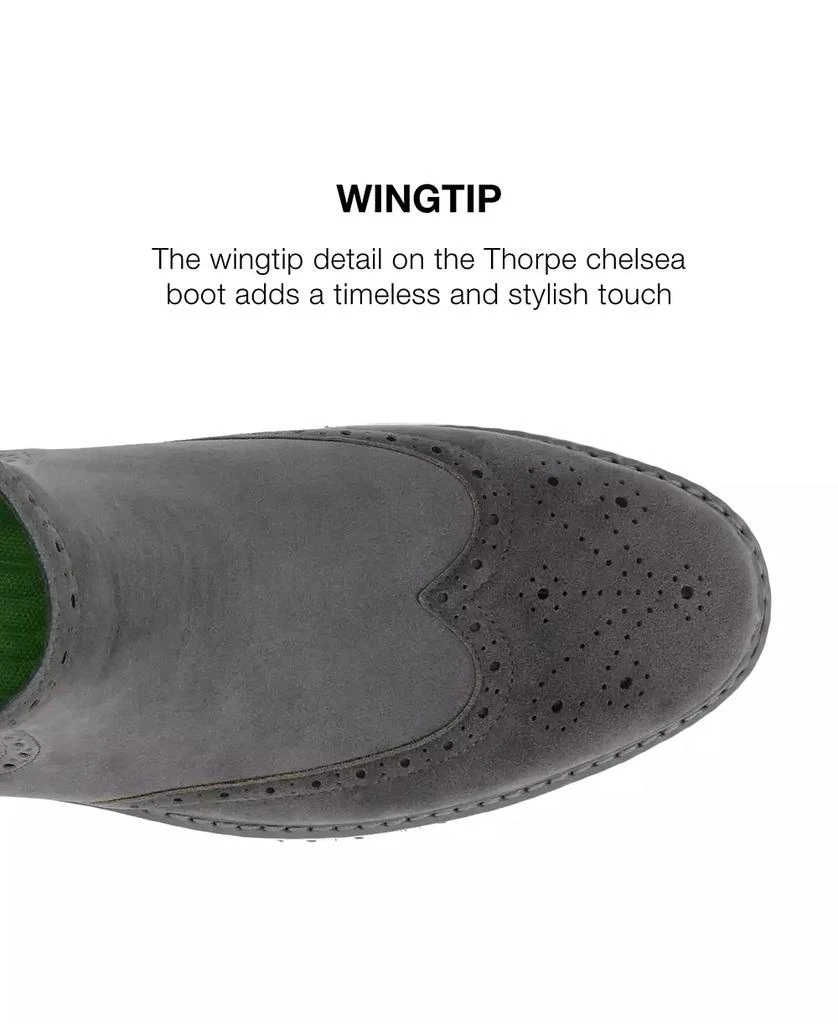 Vance Co. Men's Thorpe Tru Comfort Foam Wingtip Slip-On Chelsea Boots 7