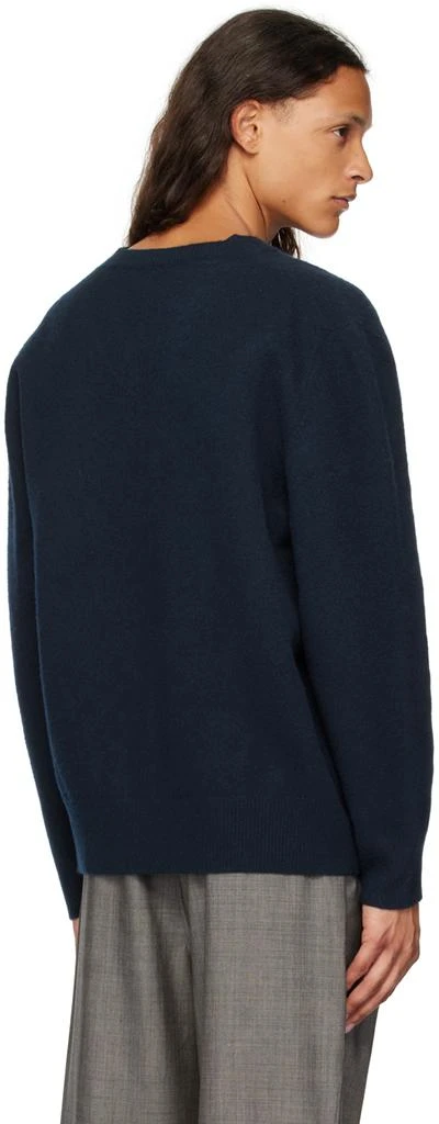 Róhe Navy Relaxed V-Neck Sweater 3