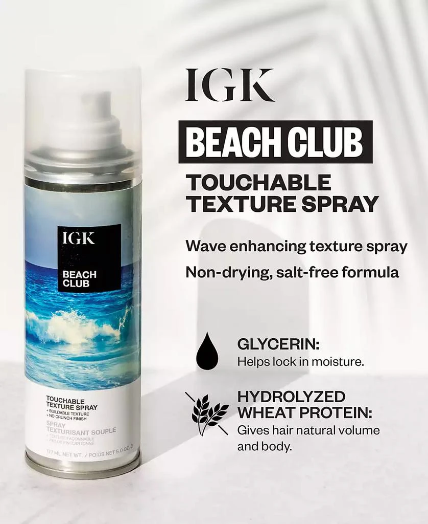 IGK Hair Beach Club Touchable Texture Spray 6