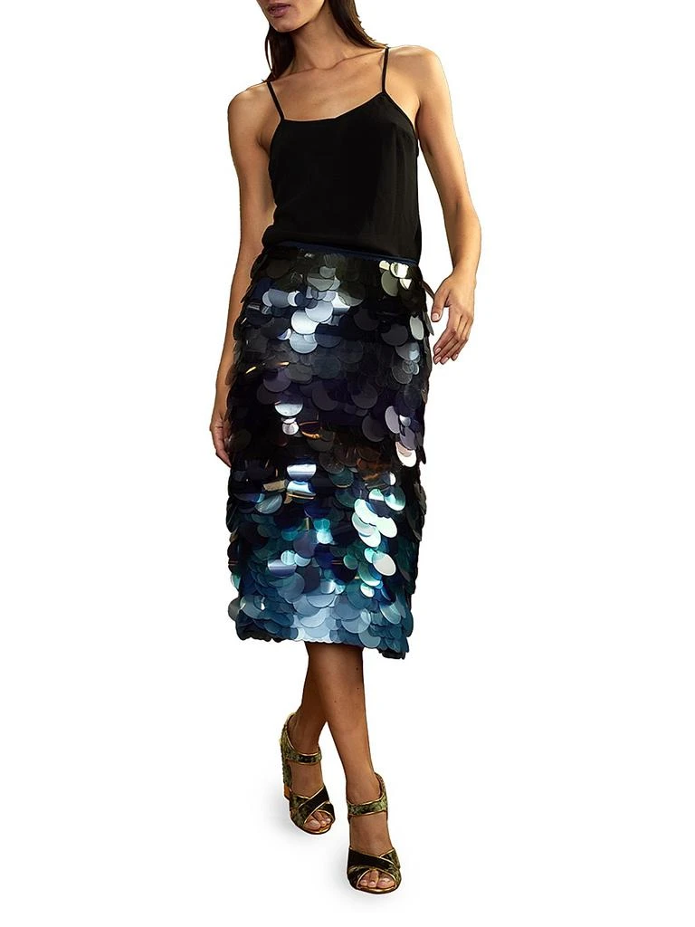Cynthia Rowley Aurora Paillette Midi Skirt 2