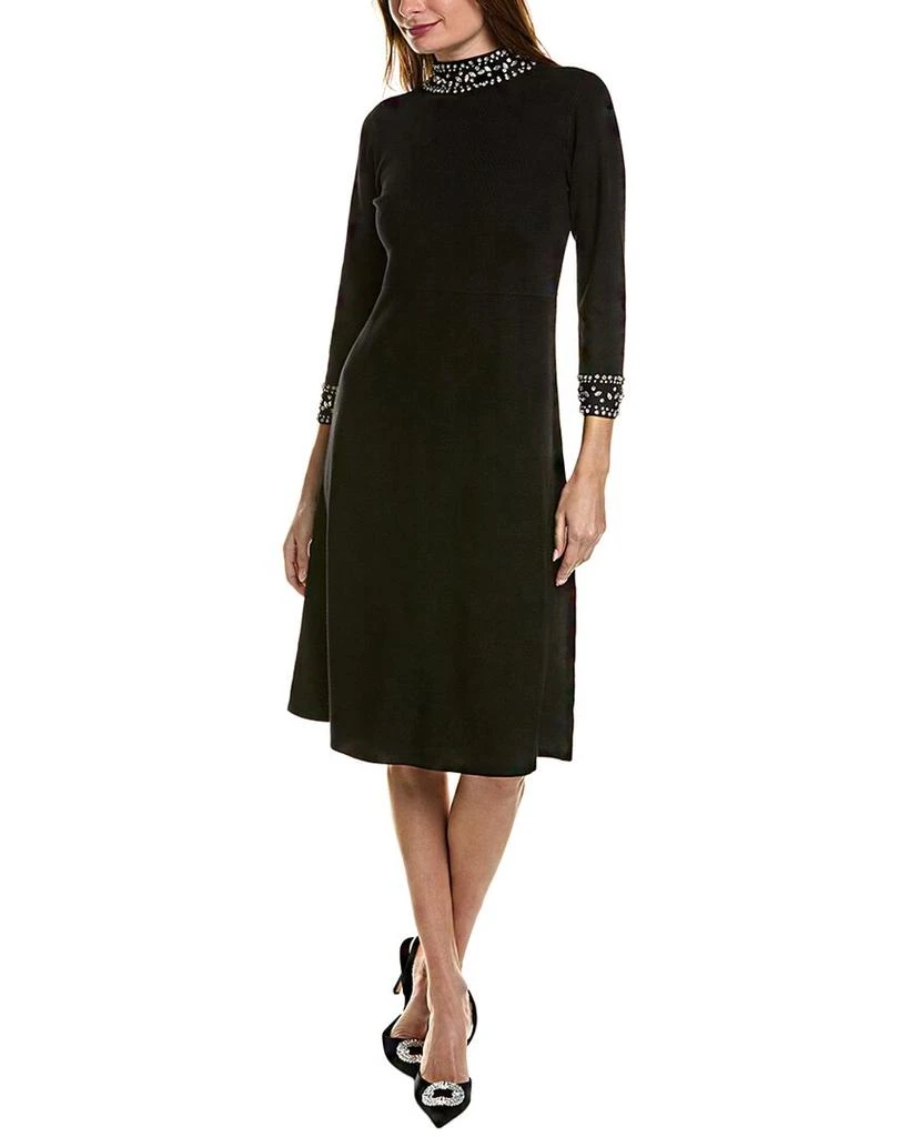 Anne Klein Mock Neck Sweaterdress 1