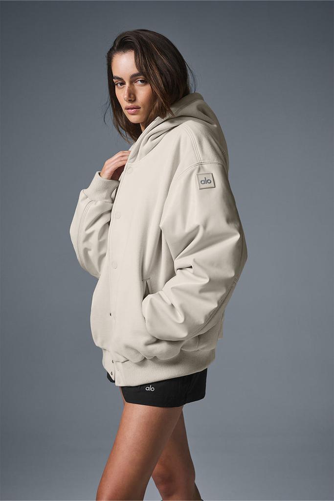 Alo Select Hooded Bomber Jacket - Black