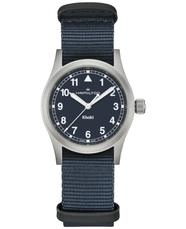 Hamilton Hamilton Khaki Field Quartz 33mm Blue Dial Fabric Strap Women's Watch H69301940 1