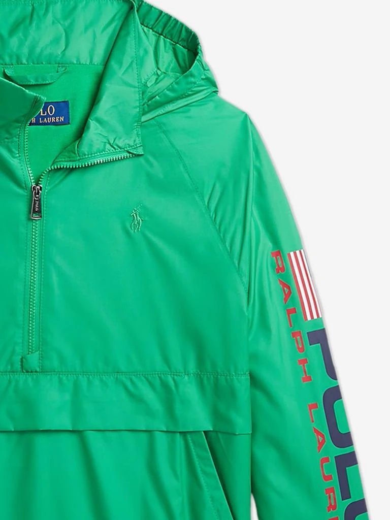 Ralph Lauren Kids Boys Casey Half Zip Windbreaker in Green 3