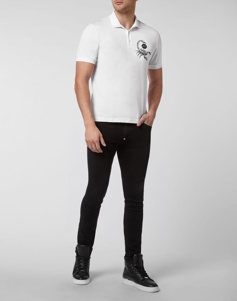 Philipp Plein Slim Fit Polo shirt SS Scorpion