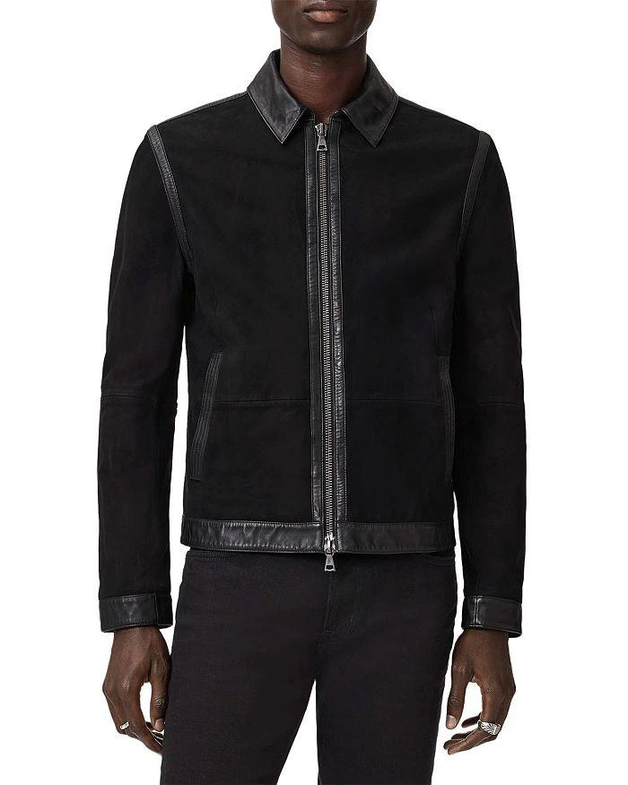 John Varvatos Jaxon Waxed Suede Jacket