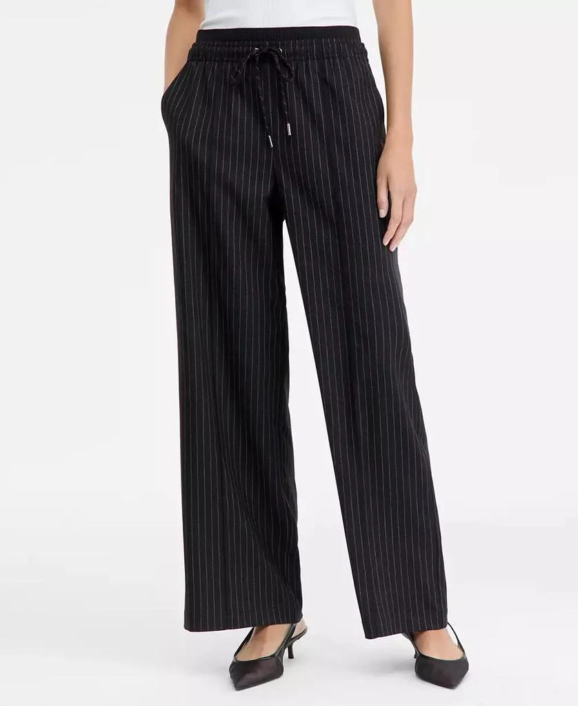 INC International Women
s Striped Drawstring Twill Pants, Macy
s Exclusive 2