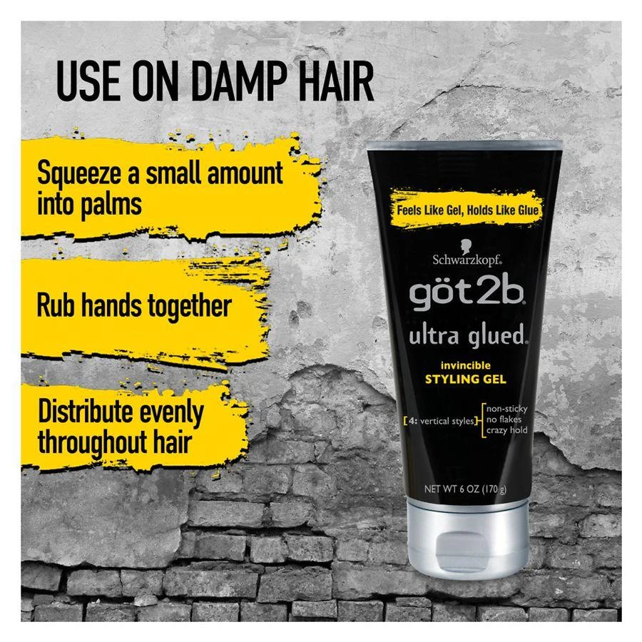Got2b Ultra Glued Invincible Styling Hair Gel 6