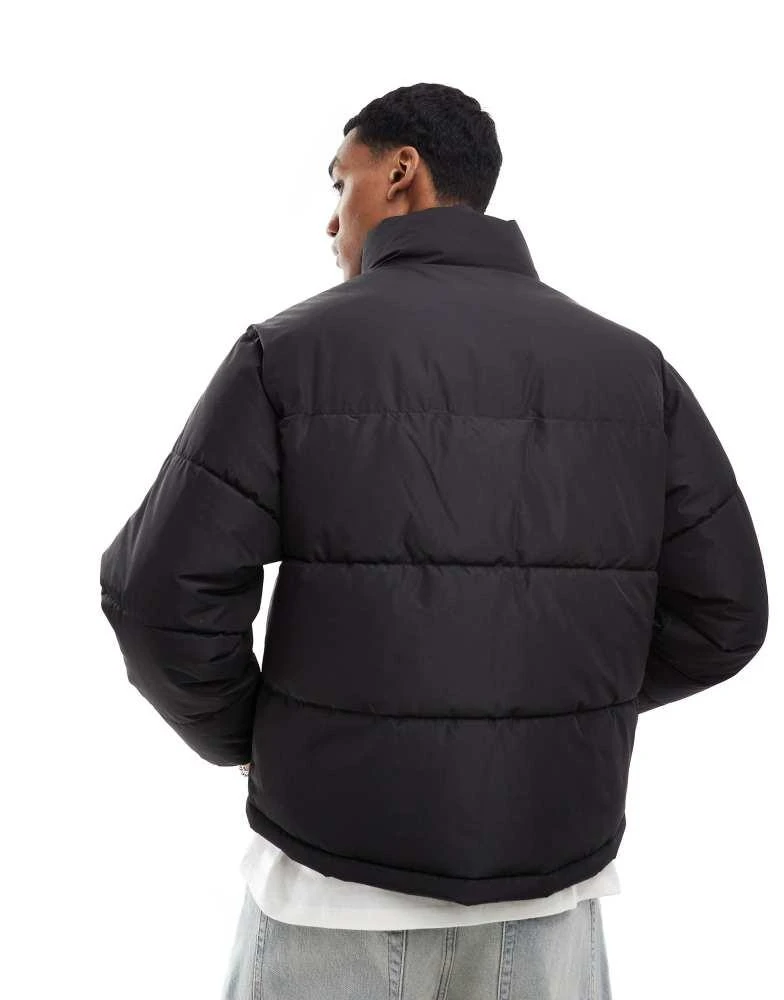 Pull&Bear Pull&Bear STWD puffer jacket in black 3